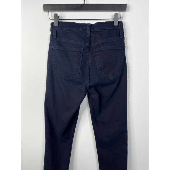 J.Crew Toothpick High Rise Skinny Jeans 25 10" Dark Wash Stretch - Picture 7 of 13